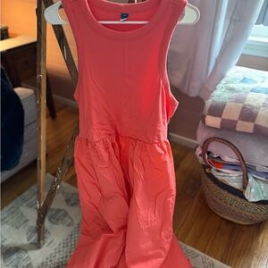 Coral Sleeveless Dress